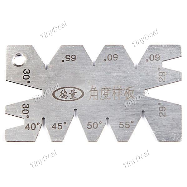 Metal 8 Angles Degree Screw Thread Cutting Angle Gauge Measuring Tool