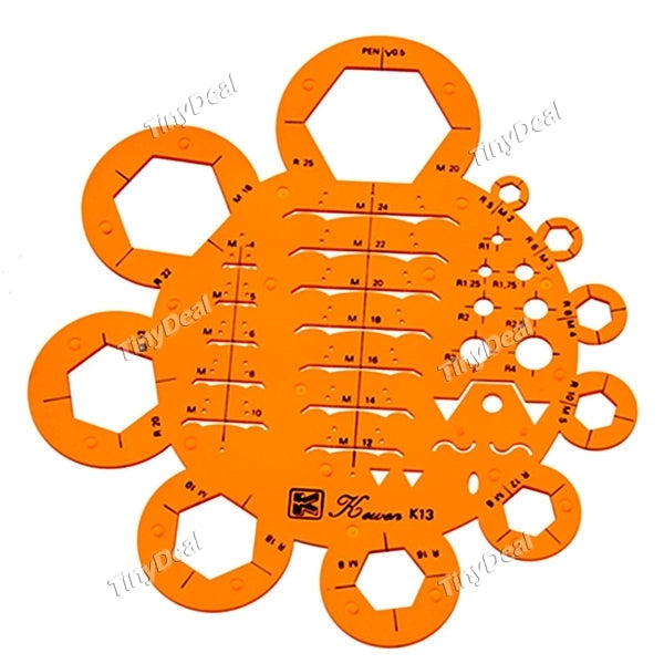 Mechanical Engineering Nuts Bolts Screws Welding Symbols Drawing Drafting Template Stencil