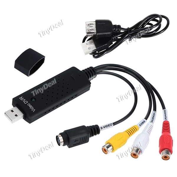 USB 2.0 Video Capture Adapter Audio VHS to DVD Converter Video Capture Card for PC Windows 2000/XP/7/8 Vista32/64