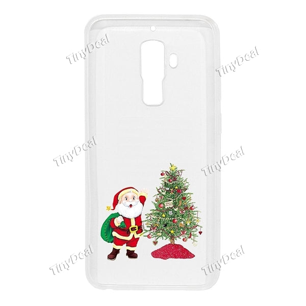 Christmas Pattern Soft Silicone TPU Cover Case Slim Protective Case Cover for HOMTOM S8