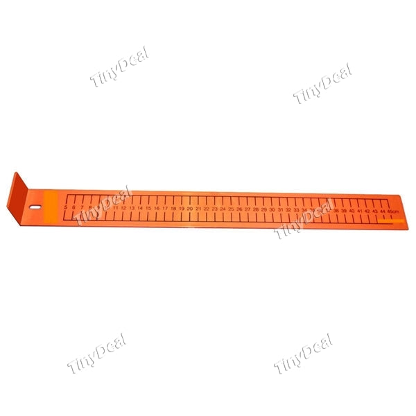 45cm Anodized Aluminum Fish Ruler Fish Measuring Board Fishing Supplies