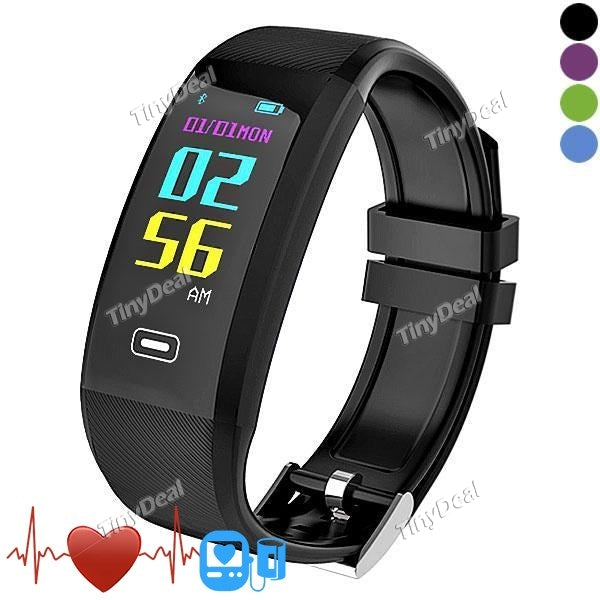 X4 0.96'' Color Screen Smart Bracelet Waterproof Heart Rate Blood Pressure Oxygen Monitor Bluetooth Sport Wristband