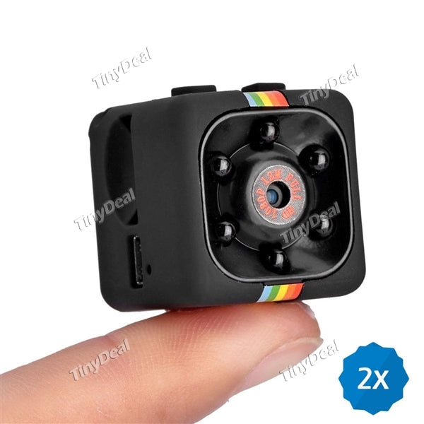 2pcs Mini Camera SQ11 Night Vision FOV140 1080P Sports Mini DV Video Recorder