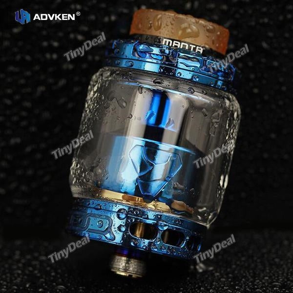 Authentic ADVKEN MANTA RTA 3ml 4.5mL 24mm Rebuildable Tank Atomizer - Blue Color