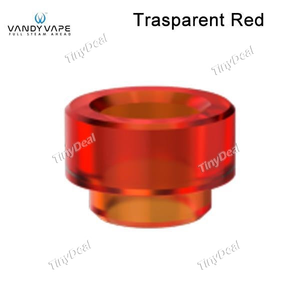 VandyVape Replacement Drip Tip for Pulse BF Squonk Squonker RDA Kit - Trasparent Red Color