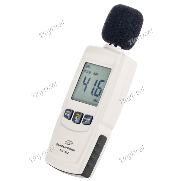 GM1352 Digital Sound Level Meter Noise Tester 30-130dB in Decibels LCD Screen with Backlight Accuracy Up to 1.5dB