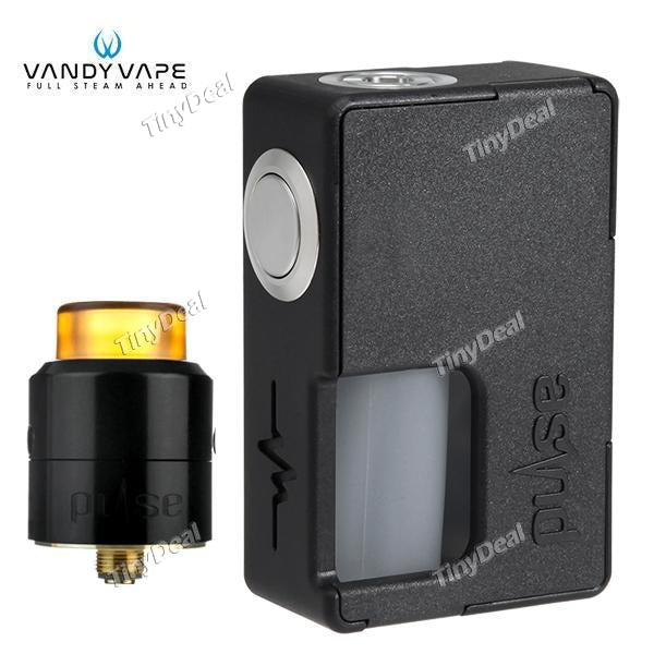 Authentic Vandyvape PULSE BF Squonker Bottom Feeding BOX & 24mm BF RDA Combo Kit - Black