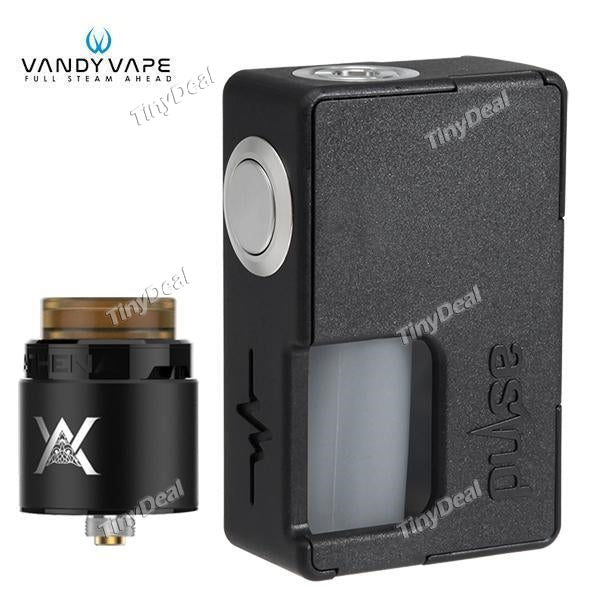 Authentic Vandyvape PULSE BF Squonker Bottom Feeding BOX & 24mm Geekvape Athena RDA Combo Kit - Black