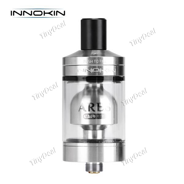 Authentic Innokin Ares 5ML MTL RTA Rebuildable Tank Atomizer 24mm - Silvery SS Stainless Steel
