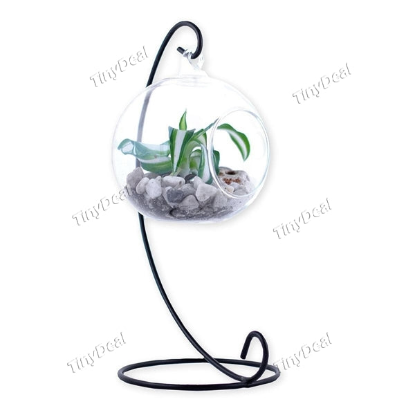 Metal Stand Air Plant Stand/ Flower Pot Stand Holder Iron Pothook Stand for Hanging Glass Terrarium