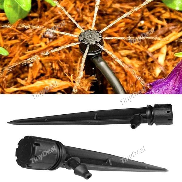 10pcs Flow Irrigation Drippers 360 Degree Emitter Drip Emitter Flow Drip Head Garden Lawn Irrigation System