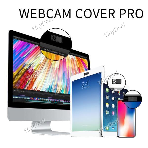 0.03in Ultra-Thin Plastic Web Camera Cover Webcam Cover Slider for Macbook Pro Laptop iPhone Tablet PC Phones