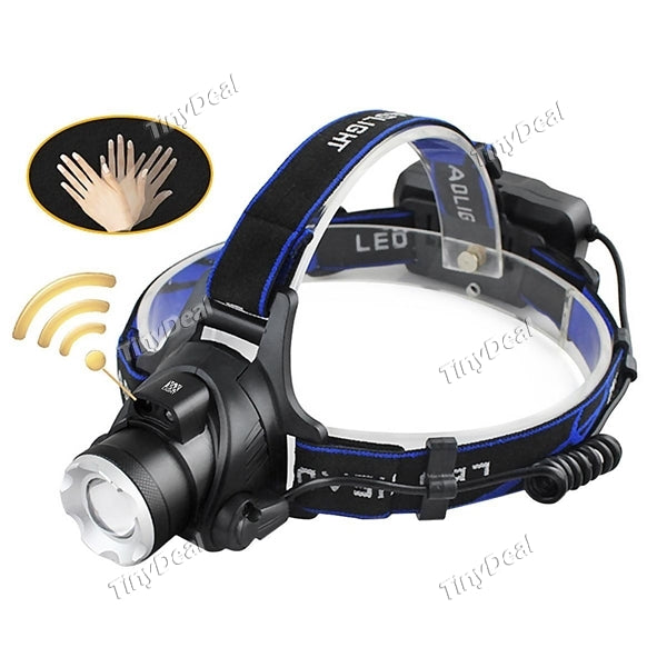 YWXLight 10W IR Sensor Headlights Aluminium Zoom Adjustable Head Lamp USB Rechargeable Flashlight Headlamp