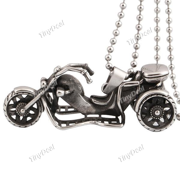 Man's Stainless Steel Motorcycle Gadgets Pendant Necklace w/ O Chain 20"
