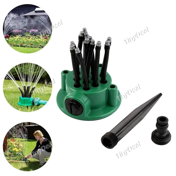 360 Degree Automatic Sprinkler Spray Watering Kit Garden Irrigation Plastic Cooling Tool Simple Home Garden Supplies