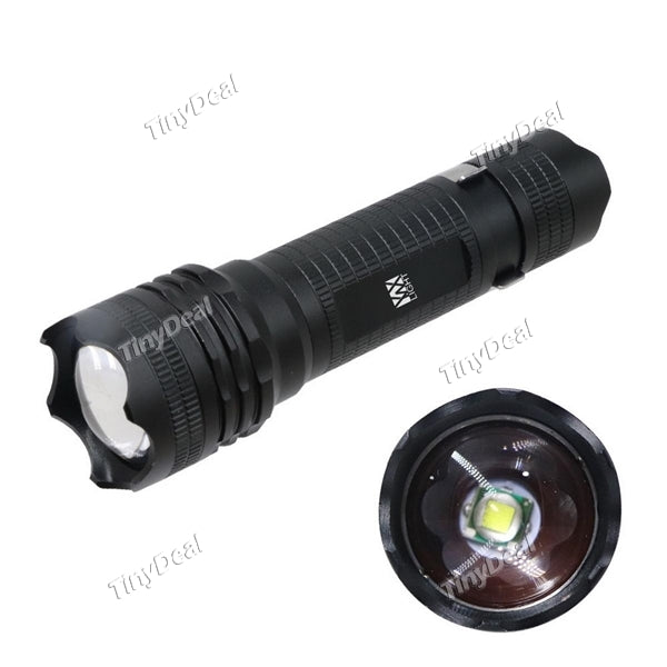 YWXLIGHT 10W Mini LED Flashlight 5 Modes Portable Aluminium Alloy Torch with Clip XML-T6 Hunting Camping Light