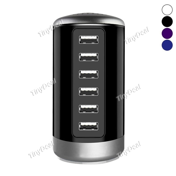 6 Port USB 2.1A Fast Charger AC110-220V Power Adapter Charging Extension Socket Outlet US Plug