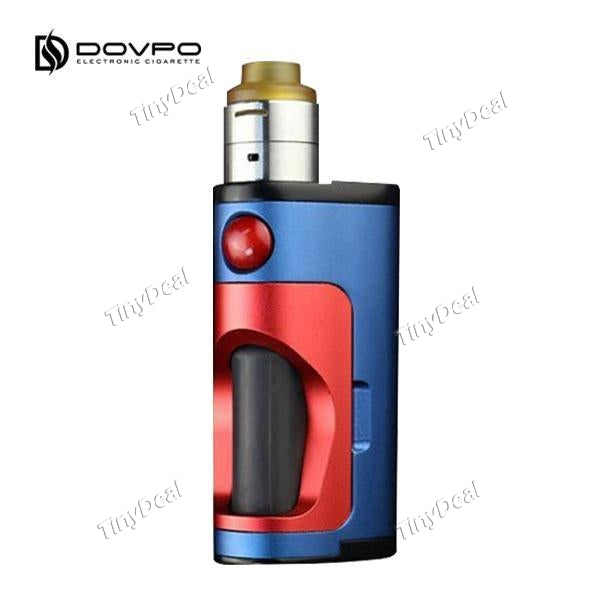 Authentic DOVPO Armour Mechanical Mech Box Mod Squonk Starter RDA Kit - Blue Red