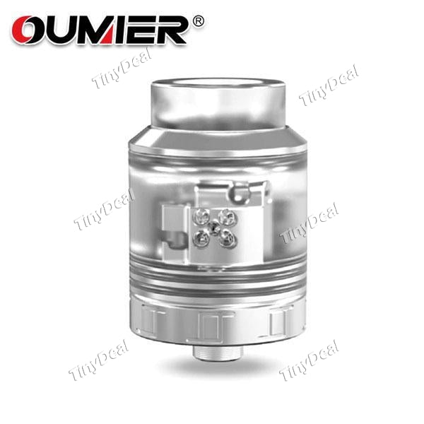 Authentic Oumier VLS RDA 1.5ML 24mm Rebuildable Dripping Atomizer - Silvery SS Stainless Steel