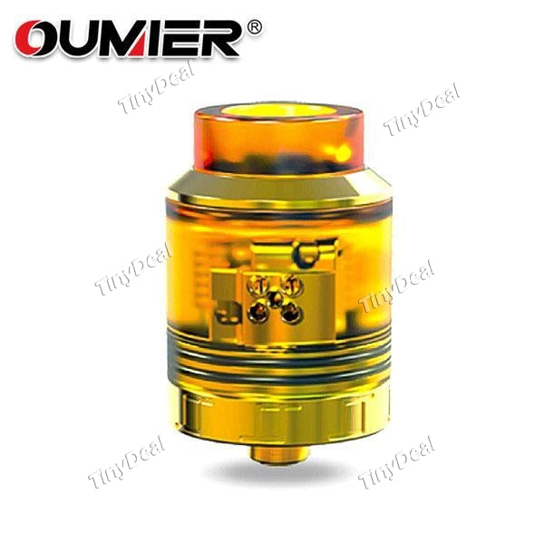 Authentic Oumier VLS RDA 1.5ML 24mm Rebuildable Dripping Atomizer - Golden Coloe