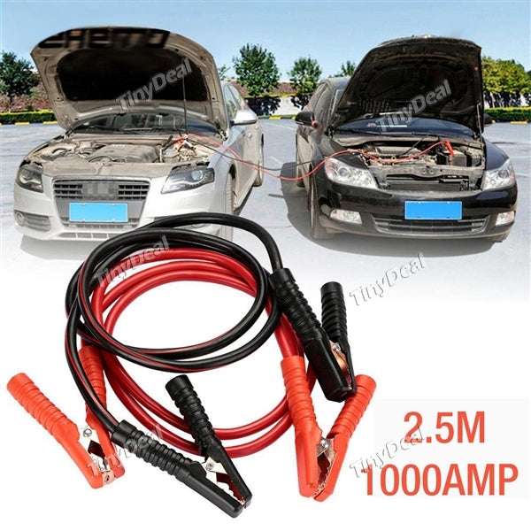 1000A 2.5 Meters Car Vehicle Copper Clamp Emergency Start-up Battery Connection Line Automotive Supplies