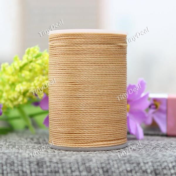 0.55mm Thread Waxed Polyester Braided Thread Jewelry Craft Round Waxed Thread String Cord for Hand Sewing Leather (4 x 5 meters)