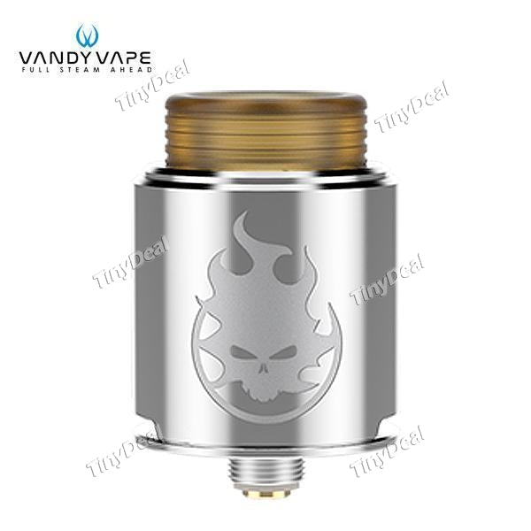 Authentic VandyVape Phobia 24 BF RDA Rebuildable Dripping Atomizer - Silvery SS Stainless Steel