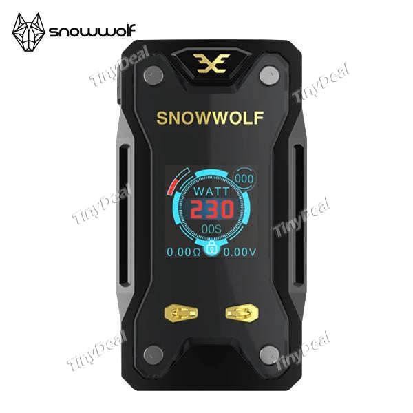 Authentic Sigelei Snow Wolf Xfeng 230W TC VW APV Variable Wattage Box Mod - Black