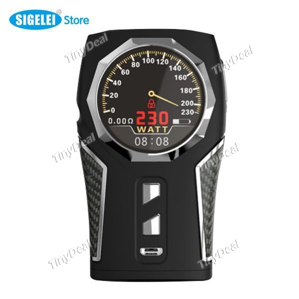 Authentic Sigelei TOP 1 230W TC Temperature Control VW APV Box Mod for E-Cigarette - Black