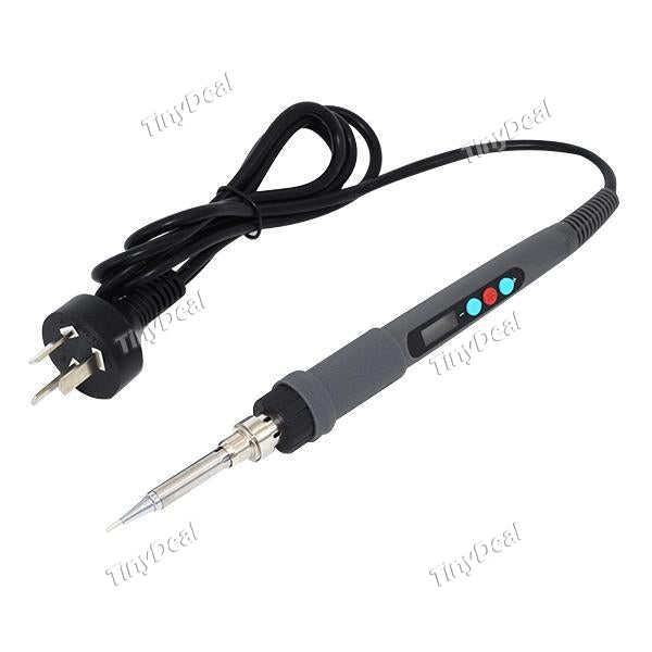 90W 220V Electric LCD Display Soldering Iron Thermostat Adjustable Lead Free ESD Soldering Station Tool w EU Plug