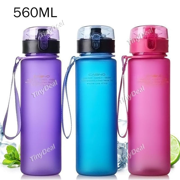 560ml BPA Free Leak Proof Sports Water Bottle Tour Hiking Portable My Favorite Bottle for Outdoor Sports