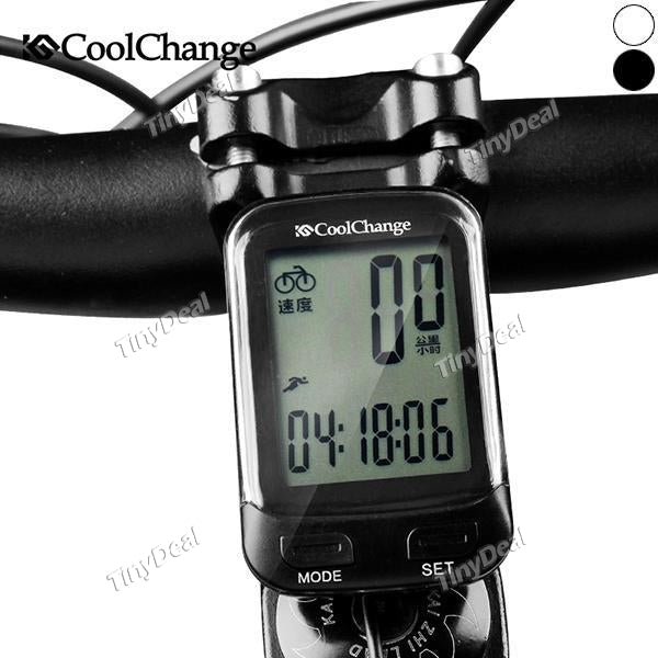 CoolChange 57018 Wired Bicycle Computer Multifunction Bike Waterproof Speedometer Odometer w LCD Backlight