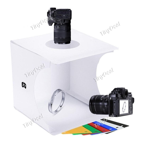 PULUZ Portable Foldable Mini LED Light Room Photo Studio Photography Lighting Tent Backdrop Cube Box Photo Kits