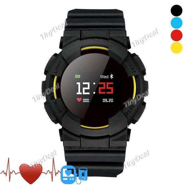 2018 New Fitness Tracker 0.95'' MX Smart Sports Bracelet Continuous Heart Rate Monitor Waterproof Color Watch