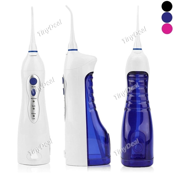 Water Flosser Electric Cordless & Rechargeable Portable Oral Irrigator with 3 Modes & 2 Jet Tips for Braces and Teeth Whitening