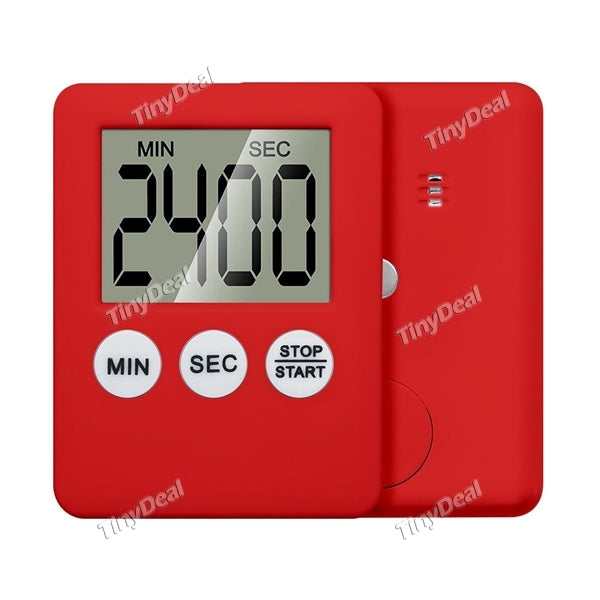 Ultra Thin LCD Digital Cooking Countdown Clock Loud Alarm Reminder Table Clock Kitchen Timer