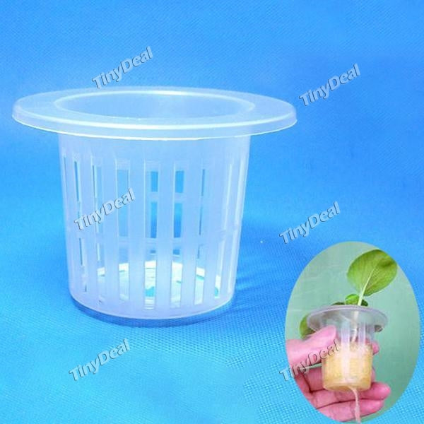 10pcs 68*70mm Plastic Soilless Cultivation Mesh Net Pot Garden Plant Seedling Grow Cup Planting Baskets