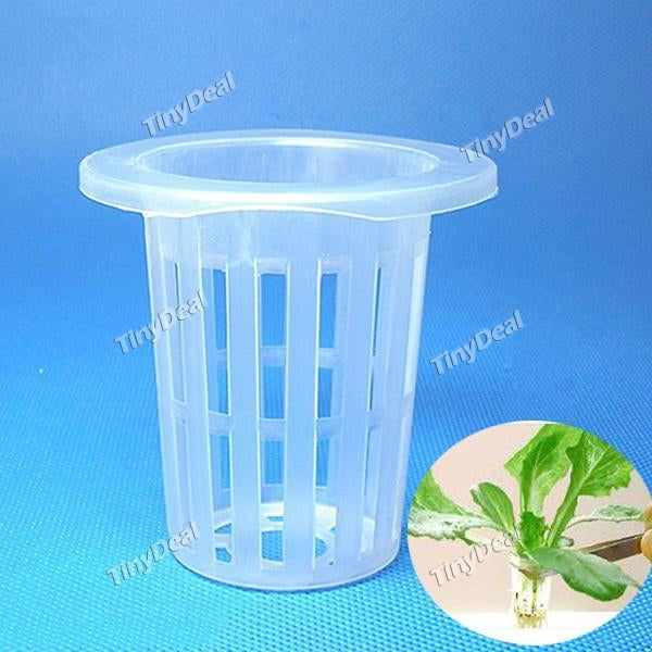 10pcs 48*70mm Plastic Soilless Cultivation Mesh Net Pot Garden Plant Seedling Grow Cup Planting Baskets