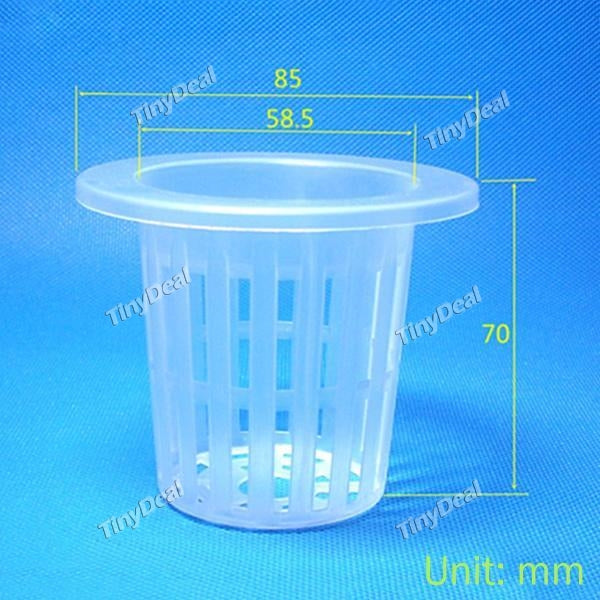 10pcs 58*70mm Plastic Soilless Cultivation Planting Baskets Mesh Net Pot Garden Plant Seedling Grow Cup