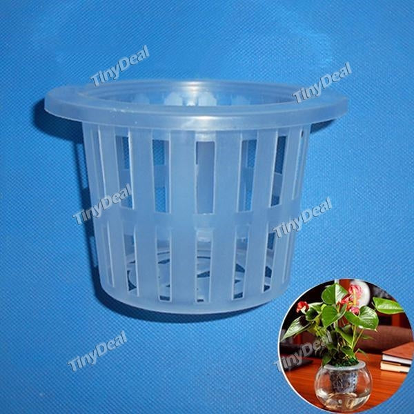 5pcs 100*85mm Plastic Soilless Cultivation Planting Mesh Net Pot Baskets Garden Plant Seedling Grow Cup