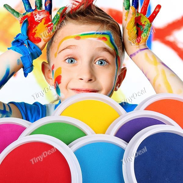 Kids Drawing Creative Toys Washable Paint Pad Finger Painting Coloring Portable DIY Toy Educational Games