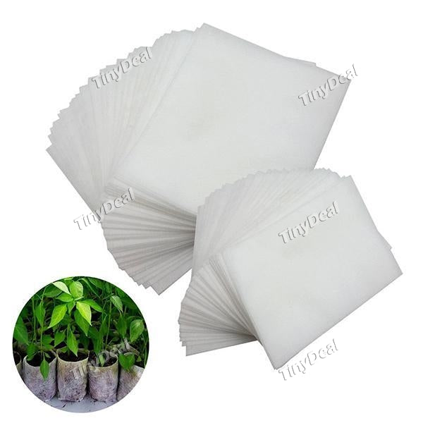 100pcs Biodegradable Non-woven Nursery Bags Plant Grow Bags Fabric Seedling Pots Environmental Garden Supplie