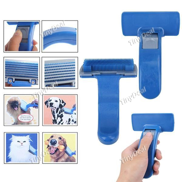 Pet Self Cleaning Grooming Brush Self Cleaning Slicker Brush Massager With Dog Cat Comfortable Toothbrush