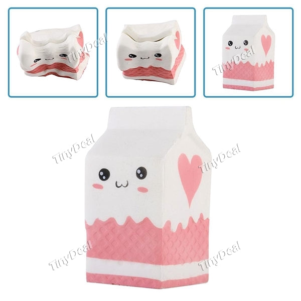 Cute Super Slow Rising Squeeze Squishy Soft Yogurt Bottle Cartoon Kids Fun Toy Gift Decor