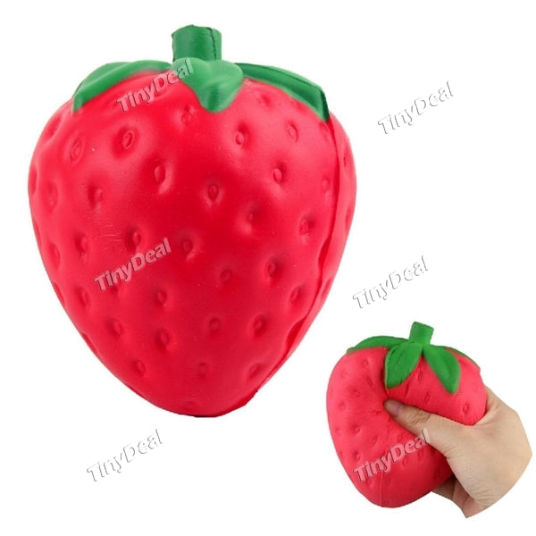 Squishy Scented Soft Strawberry Slow Rising Charm Stress Relief Squeeze Fruit Kids Toy Fun Gift Decor
