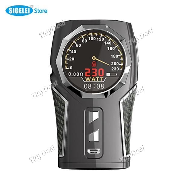 Authentic Sigelei TOP 1 230W TC Temperature Control VW APV Box Mod for E-Cigarette - Gun Metal Color
