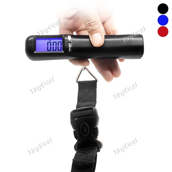 Mini LCD Practical Electronic Scale 50kg/10g Capacity Hand Carry Luggage Digital Balance Steelyard