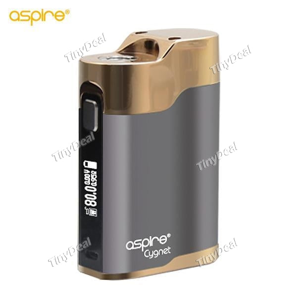 Authentic Aspire Cygnet 80W TC VW Box Mod APV - Grey Golden
