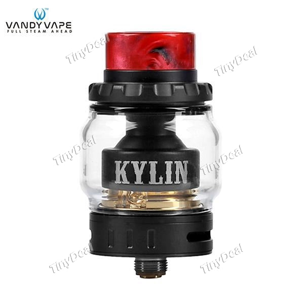 Authentic VandyVape KYLIN Mini 3ML / 5ML 24.4MM RTA Rebuildable Tank Atomizer - Matte Black