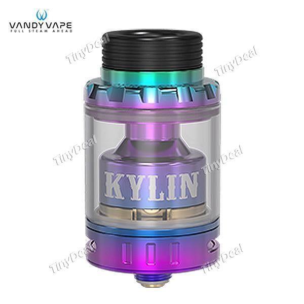 Authentic VandyVape KYLIN Mini 3ML / 5ML 24.4MM RTA Rebuildable Tank Atomizer - Rainbow